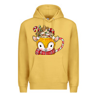 Antique Gold coffee cups animal Premium Hoodie - CowhideDigitalArt