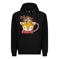 Black coffee cups animal Premium Hoodie - CowhideDigitalArt