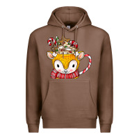 Chestnut coffee cups animal Premium Hoodie - CowhideDigitalArt