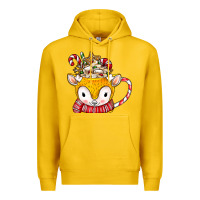Lemon coffee cups animal Premium Hoodie - CowhideDigitalArt