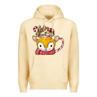 Pina Colada coffee cups animal Premium Hoodie - CowhideDigitalArt