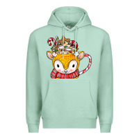 Seafoam coffee cups animal Premium Hoodie - CowhideDigitalArt