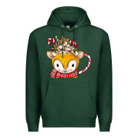 Sports Green coffee cups animal Premium Hoodie - CowhideDigitalArt