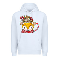 White coffee cups animal Premium Hoodie - CowhideDigitalArt