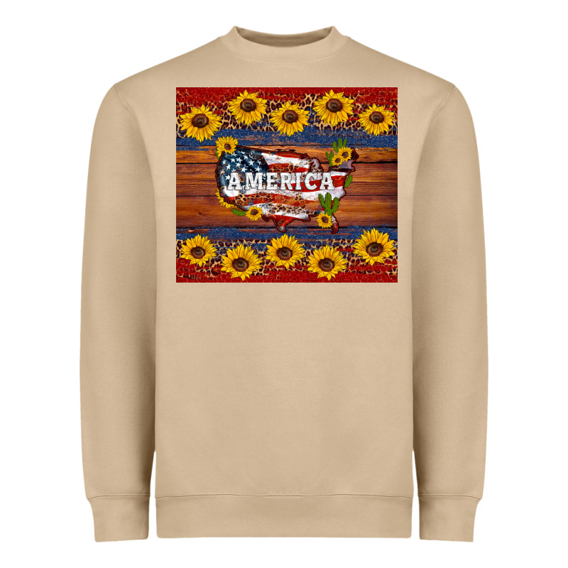 Usa Map Heavyweight Sweatshirt by Artiststas | Teevron
