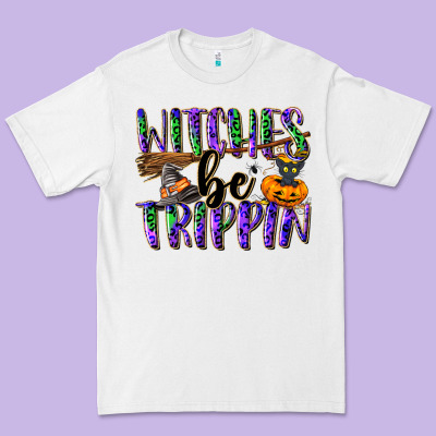 Witches Be Trippin Premium Tee Designed By Nancycooperartshop