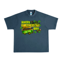 Midnight Navy Camper Happy St. Patrick's Day Urban Heavy Tee - CowGirlArtShop