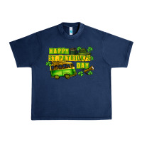 Navy Camper Happy St. Patrick's Day Urban Heavy Tee - CowGirlArtShop