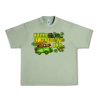 Oil Green Camper Happy St. Patrick's Day Urban Heavy Tee - CowGirlArtShop