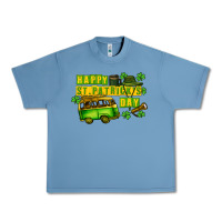 Pebble Blue Camper Happy St. Patrick's Day Urban Heavy Tee - CowGirlArtShop