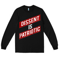 Black DISSENT IS PATRIOTIC Political Meme Raglan Baseball Tee Long Sleeve Tee - maiPhamDesign