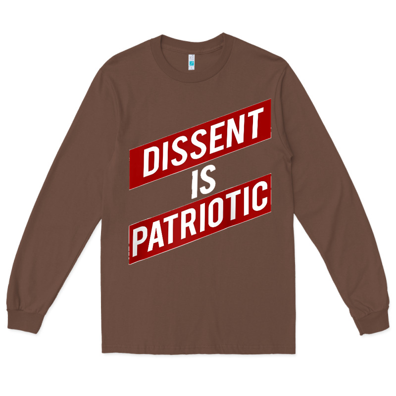 Dissent Is Patriotic Political Meme Raglan Baseball Tee Long Sleeve Tee by maiPhamDesign | Teevron