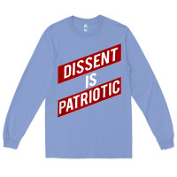 Colony Blue DISSENT IS PATRIOTIC Political Meme Raglan Baseball Tee Long Sleeve Tee - maiPhamDesign