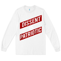White DISSENT IS PATRIOTIC Political Meme Raglan Baseball Tee Long Sleeve Tee - maiPhamDesign
