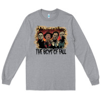 Heather Grey the boys of fall leopard pattern bleached halloween murder t shirt Long Sleeve Tee - maiPhamDesign