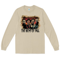 Mushroom the boys of fall leopard pattern bleached halloween murder t shirt Long Sleeve Tee - maiPhamDesign