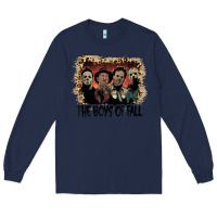 Navy the boys of fall leopard pattern bleached halloween murder t shirt Long Sleeve Tee - maiPhamDesign