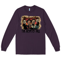 Plum the boys of fall leopard pattern bleached halloween murder t shirt Long Sleeve Tee - maiPhamDesign