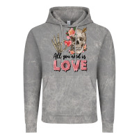 Cloud Rock Skull all you need is love Vintage Hoodie - FaDigitalArtStudio