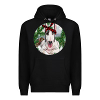Black Bull Terrier And Farm Premium Hoodie - RanaPortraitStore