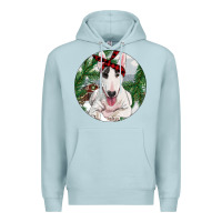 Blue Mist Bull Terrier And Farm Premium Hoodie - RanaPortraitStore