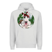 Dove Grey Bull Terrier And Farm Premium Hoodie - RanaPortraitStore