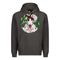 Smoke Bull Terrier And Farm Premium Hoodie - RanaPortraitStore