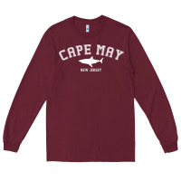 Burgundy cape may new jersey shark travel gift t shirt t shirt Long Sleeve Tee - maiPhamDesign