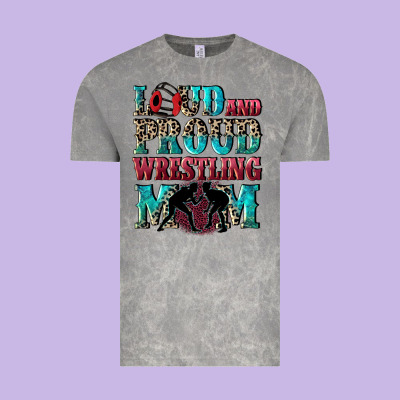 Loud And Proud Wrestling Mom Mother's Day Vintage Tee Designed By Cowgirlartshop