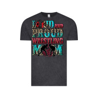 Vintage Black Loud and proud wrestling Mom Mother's Day Vintage Tee - CowGirlArtShop