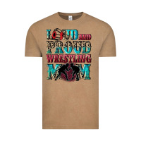 Vintage Coffee Loud and proud wrestling Mom Mother's Day Vintage Tee - CowGirlArtShop