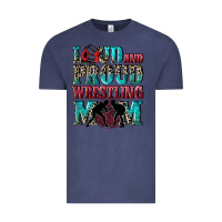 Vintage Denim Loud and proud wrestling Mom Mother's Day Vintage Tee - CowGirlArtShop