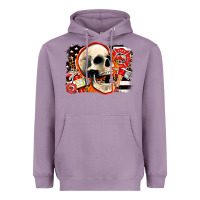 Lavender firefighter skull Heavyweight Hoodie - AdoDesignShop