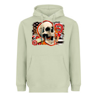 Matcha firefighter skull Heavyweight Hoodie - AdoDesignShop