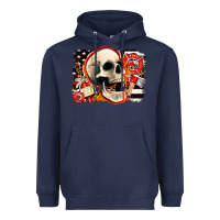 Navy firefighter skull Heavyweight Hoodie - AdoDesignShop