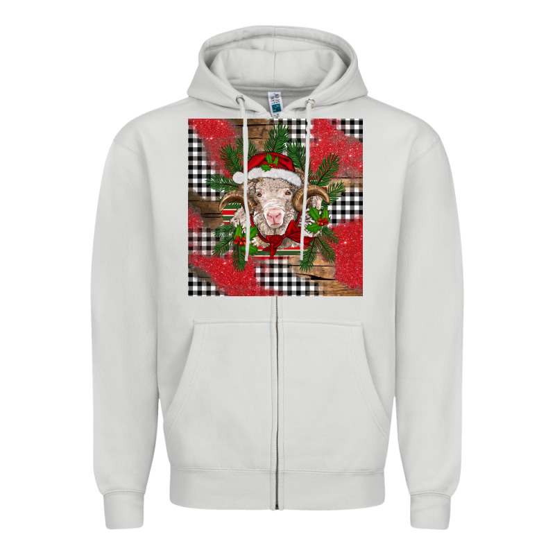 Christmas Merino Zipper Hoodie by BarkalooDesign | Teevron