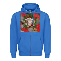 True Royal Christmas merino Zipper Hoodie - BarkalooDesign