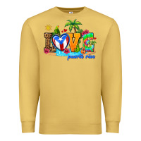 Antique Gold love puerto rico Premium Sweatshirt - AdoDesignShop