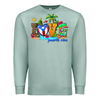Seafoam love puerto rico Premium Sweatshirt - AdoDesignShop