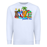 White love puerto rico Premium Sweatshirt - AdoDesignShop