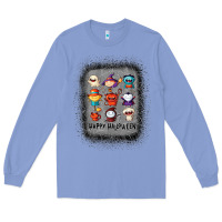 Colony Blue halloween funny set ghost mummy witch vampire and pumpkin t shirt Long Sleeve Tee - maiPhamDesign