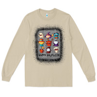Mushroom halloween funny set ghost mummy witch vampire and pumpkin t shirt Long Sleeve Tee - maiPhamDesign