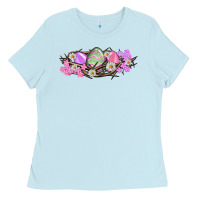 Baby Blue Easter eggs and crown of thorns Easter Day Ladies Tee - HowdyJamesFarm