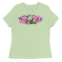 Matcha Easter eggs and crown of thorns Easter Day Ladies Tee - HowdyJamesFarm