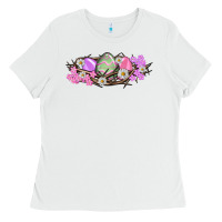 White Easter eggs and crown of thorns Easter Day Ladies Tee - HowdyJamesFarm