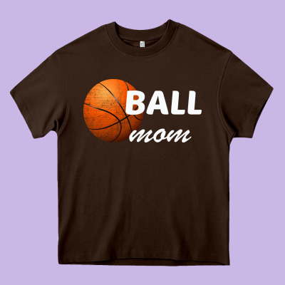 Ball Mom Heavy Core Tee Designed By Bettercallsaul