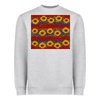 Usa And Sunflower Pattern Heavyweight Sweatshirt | Teevron