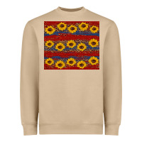 Mushroom usa and sunflower pattern Heavyweight Sweatshirt - Artiststas