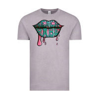 Vintage Zinc beach babe leopard lips Vintage Tee - Jasminsmagicworld