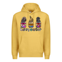 Antique Gold Happy Easter Premium Hoodie - CowhideDigitalArt